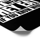 Poster Funny Real Men Don't Wear Nk - If You Know What I  (Coin)