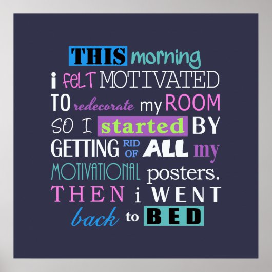 Poster Funny Redecorate Demotivate Dark Background ID113 (Devant)