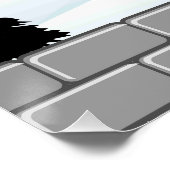 Poster Funny Reindeer Peeking Christmas Meme  (Coin)