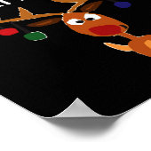 Poster Funny Reindeer “they See Me Glowin’ They Hatin’” C (Coin)