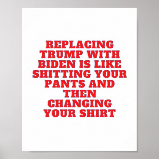 Poster Funny Republican Anti Democrat (Devant)