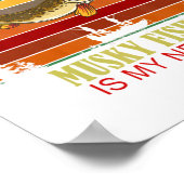 Poster Funny Retired Firefighter New Job Musky Fishing  (Coin)