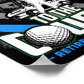 Poster Funny Retired Lice Officer Golf Retirement Gift  (Coin)