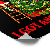 Poster Funny Retro Christmas Oops I Got Another Tree Prem (Coin)