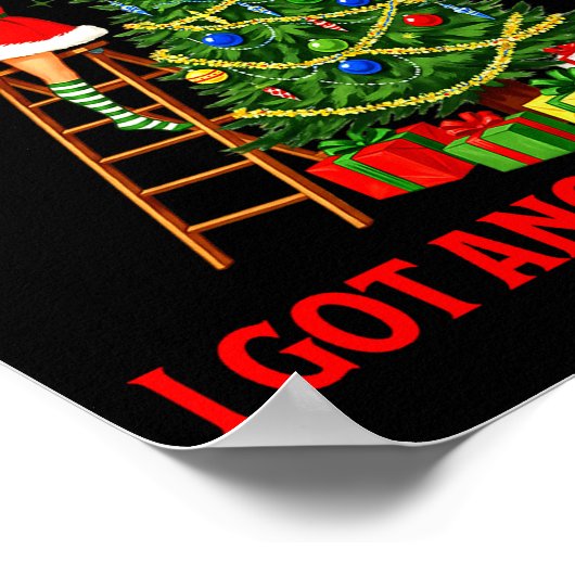 Poster Funny Retro Christmas Oops I Got Another Tree Prem (Coin)