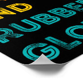 Poster Funny Retro Coffee Scrubs Rubber Gloves Nurse Doct (Coin)