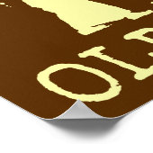 Poster Funny Retro Old School Zombie Killer Hunter (Coin)