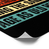 Poster Funny Retro Sarcastic Quotes Design Over 40's Humo (Coin)