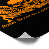 Poster Funny Roller Derby Lover Quotes Gift, Live To Jam  (Coin)