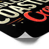 Poster Funny Roller Dessous de verre Crew Amusement Park  (Coin)