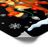 Poster Funny Rudolph Reindeer Pjs Pajamas Christmas Men W (Coin)