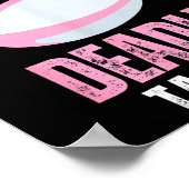 Poster Funny Rugby Gift For Girls Pretty Face Deadly Tack (Coin)