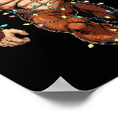 Poster Funny Santa Bigfoot Christmas Tree Christmas Crypt (Coin)