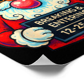 Poster Funny Santa Breaking And Entering Christmas  (Coin)