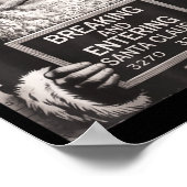 Poster Funny Santa Claus Mugshot Christmas – Santa Xmas (Coin)