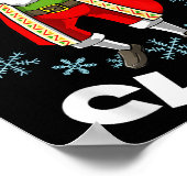 Poster Funny Santa Claus Sancho mexicain Santa Claus Chri (Coin)