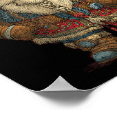 Poster Funny Santa Claus Viking Costume For Boys And Girl (Coin)