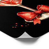 Poster Funny Santa Drinking Martini Christmas Humor Men W (Coin)