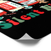 Poster Funny Santa Profol Silent Night Icu Nurses Merry C (Coin)
