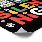 Poster Funny Santa Profol Silent Night Icu Nurses Merry C (Coin)