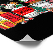 Poster Funny Santa Profol Silent Night Icu Nurses Merry C (Coin)