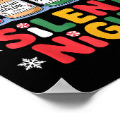 Poster Funny Santa Profol Silent Night Icu Nurses Merry C (Coin)