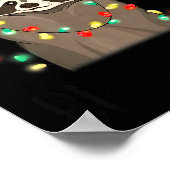 Poster Funny Santa Racoon Overstimulated But Festive Xmas (Coin)