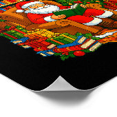 Poster Funny Santa Reading 67 Meme Tee Christmas Teacher  (Coin)