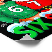 Poster Funny Santa Reindeer 6 7 Christmas Meme Six Seven  (Coin)