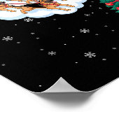 Poster Funny Santa Riding German Shepherd Dog Tree Christ (Coin)