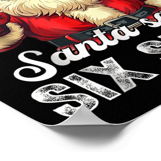 Poster Funny Santa Says Six Seven Christmas 67 Meme Xmas (Coin)