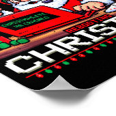 Poster Funny Santa's Tech Suprt Rebooting Christmas Ugly  (Coin)