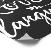 Poster Funny Sarcasme Est Ma Langue D'Amour (Coin)