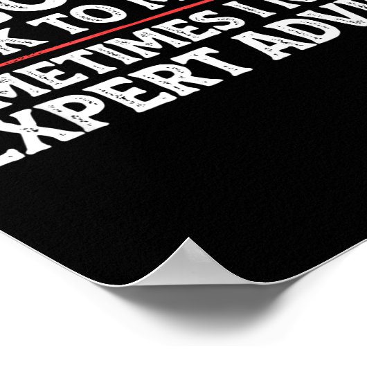 Poster Funny Sarcastic Dad Joke Grandpa Of Course I Talk (Coin)