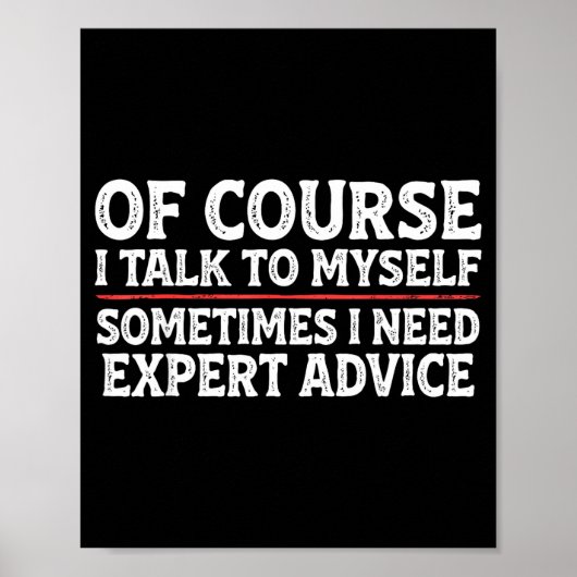 Poster Funny Sarcastic Dad Joke Grandpa Of Course I Talk  (Devant)