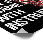 Poster Funny Sarcastic Gift You Couldn't Handle Me Distre (Coin)