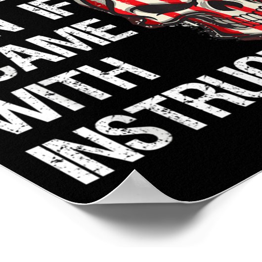 Poster Funny Sarcastic Gift You Couldn't Handle Me Distre (Coin)