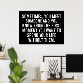 Poster Funny Sarcastic Introvert Humour Dire (Bureau à domicile)