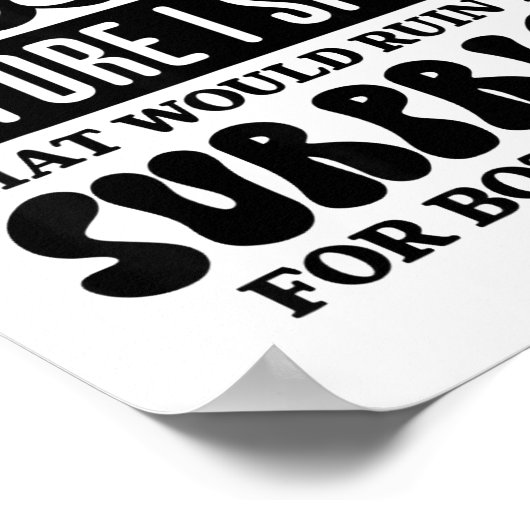 Poster Funny Sarcastic Quote Think Before Speak  (Coin)