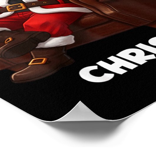 Poster Funny Sarcastic Santa Smoking And Drinking “christ (Coin)