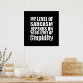 Poster funny sarcastic sayings (Cuisine)