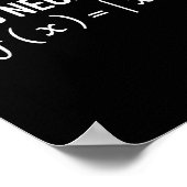 Poster Funny Saying Avoid Negativity Math Equation Men Wo (Coin)