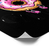 Poster Funny Saying Donut Give Up Gym Weight Lifting Work (Coin)