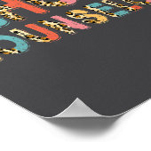 Poster Funny School Counselor Teacher Leopard School Coun (Coin)