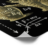 Poster Funny Science Cat Physics What Cats Think Gift Men (Coin)