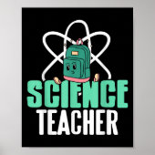Poster Funny Science Teacher Backpack School Humor  (Devant)