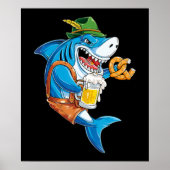 Poster Funny Shark Drink (Devant)