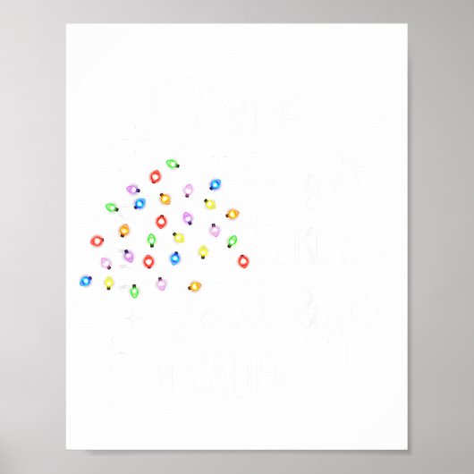 Poster Funny Shine Bright Like A Call Light Christmas Pca (Devant)