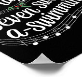 Poster Funny Silly Goose 6 Geese Laying 7 Swans Swimming (Coin)