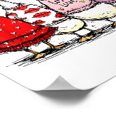Poster Funny Silly Goose Valentine Trendy Valentine's Day (Coin)